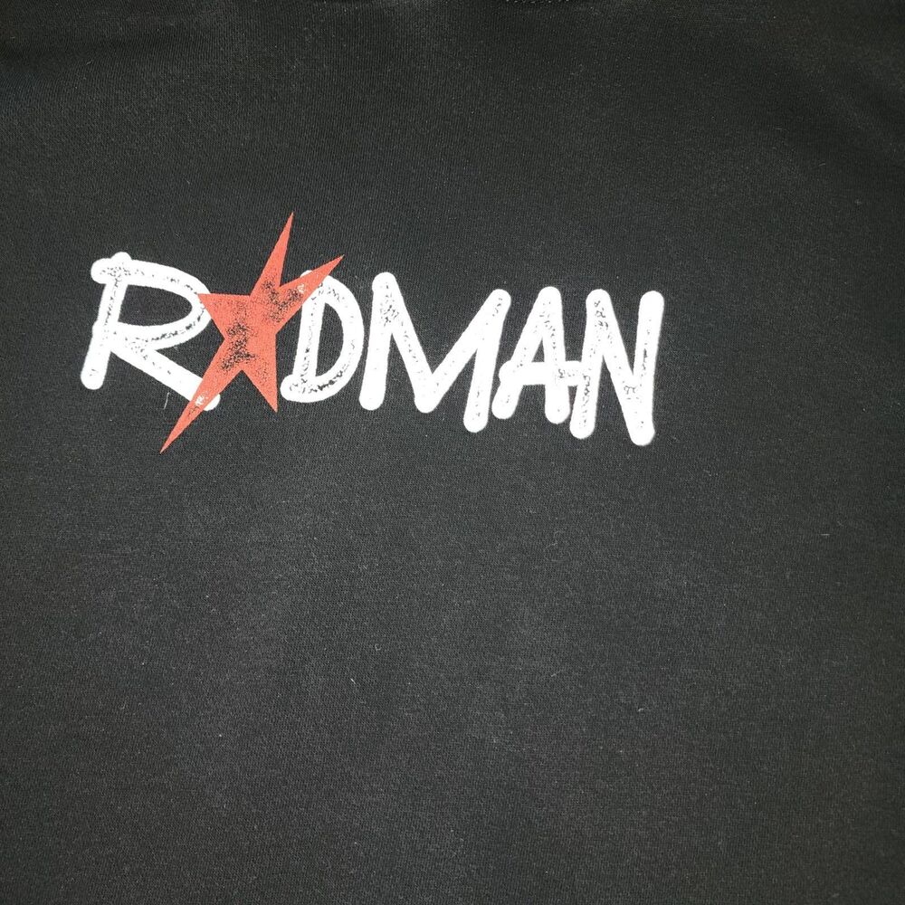 Rodman Apparel Dennis Rodman Basketball Black Hoodie Sweatshirt Sz 2XL - Picture 6 of 7